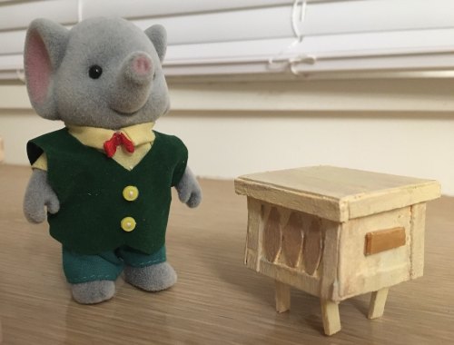 lollipoptiger: I made an end table to show the process I use for making my mini calico critter furni