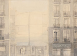 huariqueje:  The Disappeared House   -   Lluis ‘Luis’ MarsansCatalan, 1930-2015Mixed media on cardboard, 50 x 68 cm.