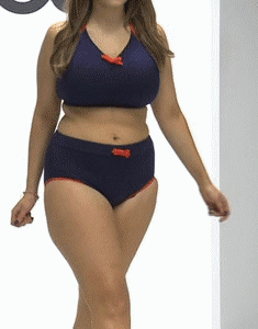 plussizeebony:Jada Sezer in ASOS CURVE Exclusive Bikini Top With Bow &amp; ASOS