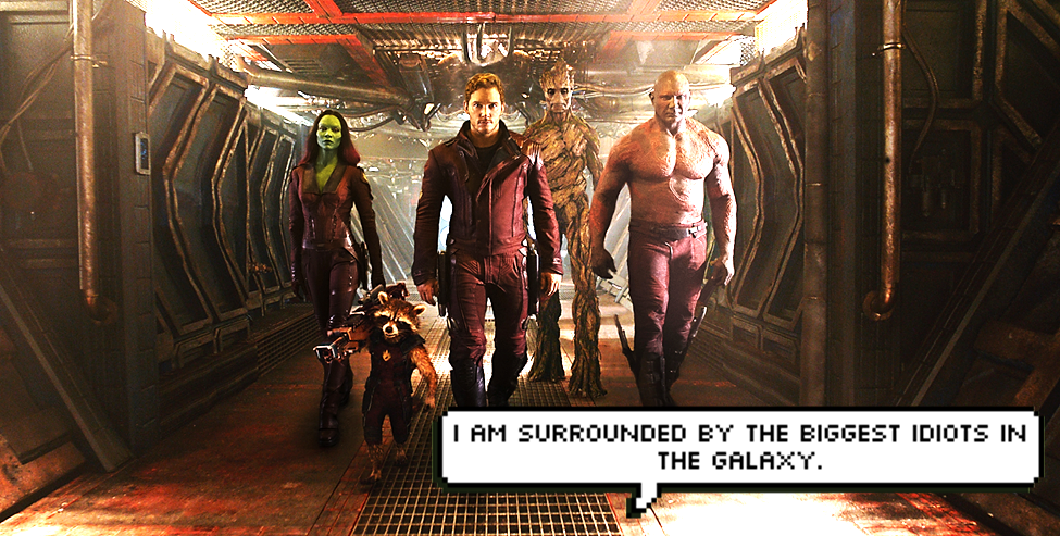 animpalaoutofhell:   We’re just like Kevin Bacon!  Guardians of the Galaxy (2014)