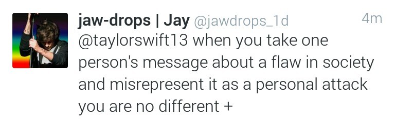 80sloveeegalaxy:  jaw-drops:  taylorswift when someone points out a failing in a