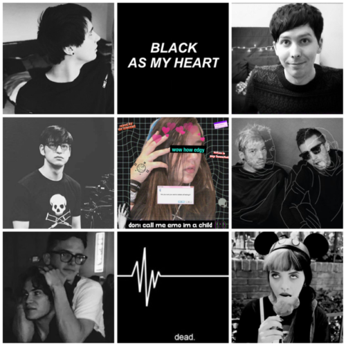 Black Emo Moodboard