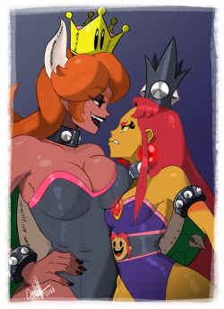 todd-drawz: Here are the red haired and regular Bowserette palettes. I also went back and made some serious edits to Peach and this is a lot better. So much so I deleted the other image that I “edited” and I’m giving you this. I was up all night