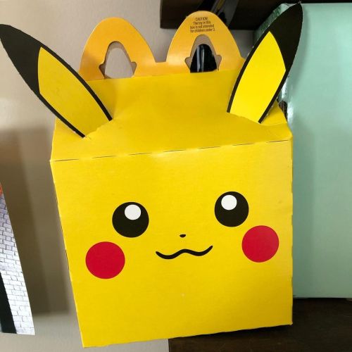 Got @mcdonaldscanada for lunch and I could NOT resist getting a happy meal for the Pokémon sw
