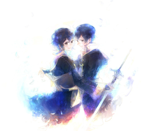 glaceaerolite:  子世代いろいろ by 藻   // i think of them as the prodigal daughter and son