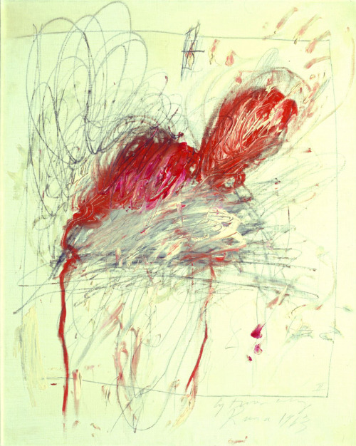artist-twombly: Leda and the Swan, 1963, Cy Twombly