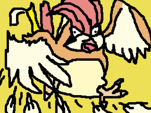 017. Pidgeotto (carddass)[wing attack]