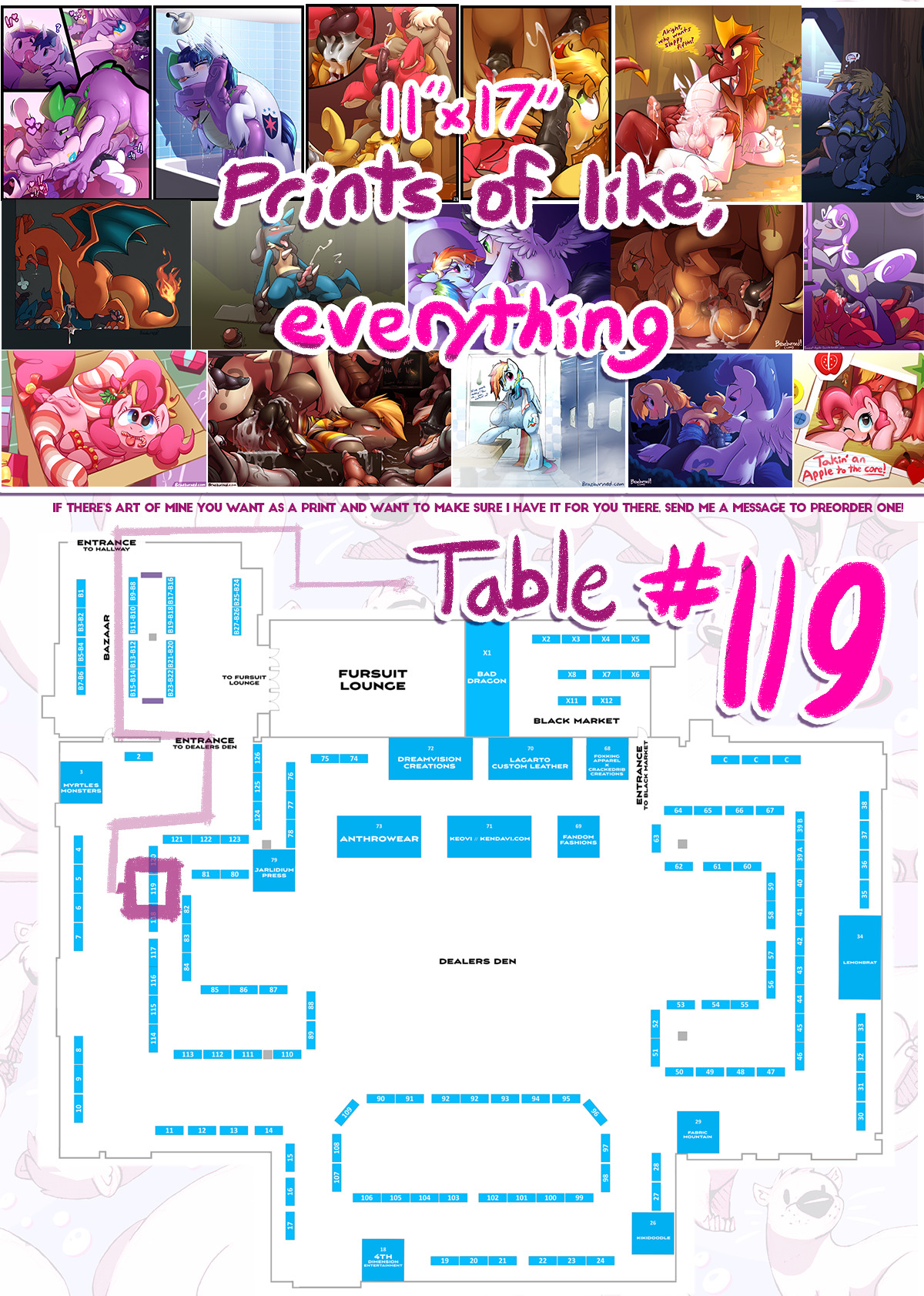 Yo! I’ll be at BLFC this year! Here’s some stuff I’ll have there and also where