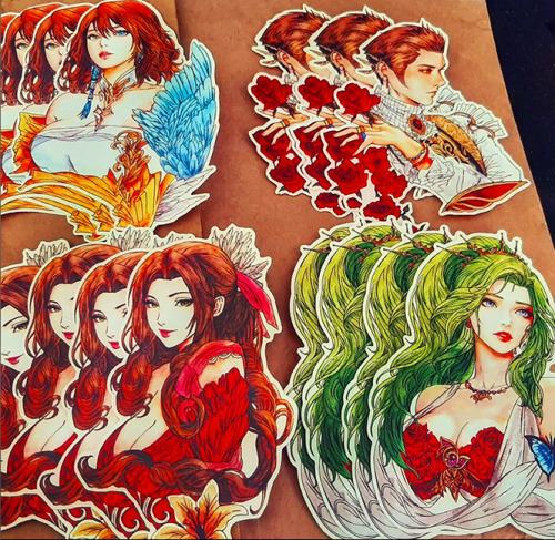 My Final Fantasy Stickers arrived. They&rsquo;re so vibrant! These are limited stickers. If you 