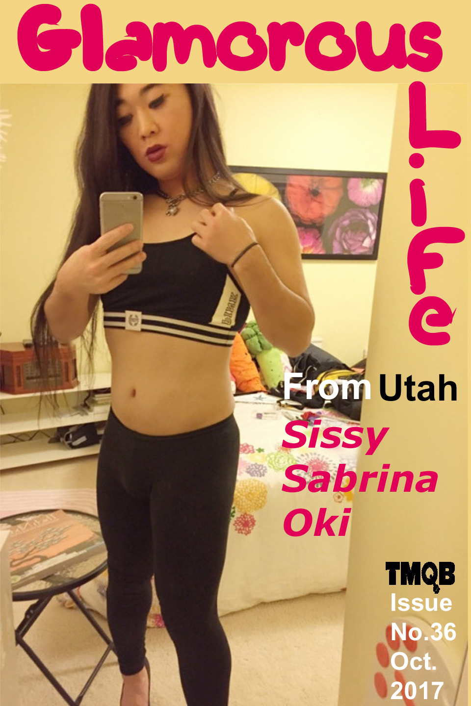 mercedesquinnthetgirlmistress:Glamorous Life Magazine’s Ms. October 2017, is Sissy