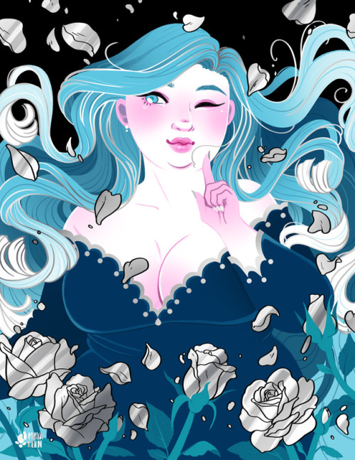 there are 13 days left in my my flower girl silver foil print kickstarter!tinyurl.com/mayakern100