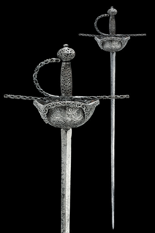 dolce-vita-lifestyle:  art-of-swords:  Spanish Cup-hilt Rapier Dated: mid-17th century