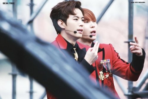 officialrovix:161231 Hongbin @ MBC Awards Festival Rehearsal | © Bean Tree
