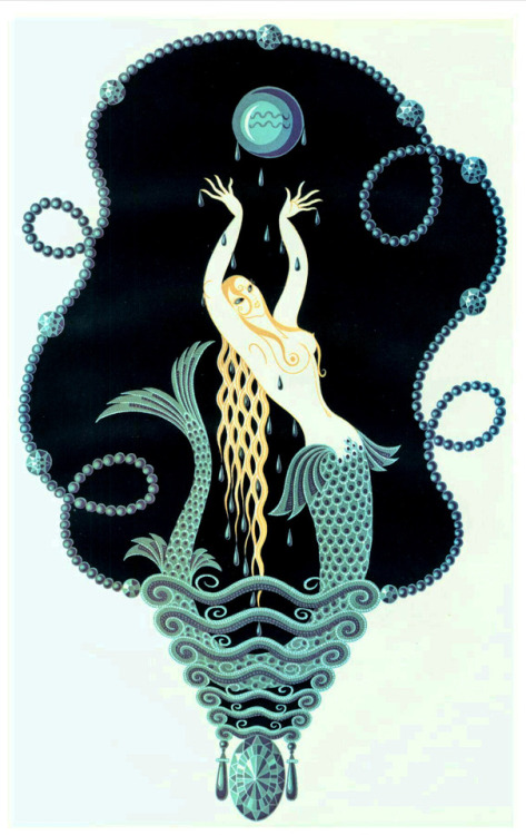 thefugitivesaint:Erté (Romain de Tirtoff) (1892-1990), ‘Sapphire’, 1969Source
