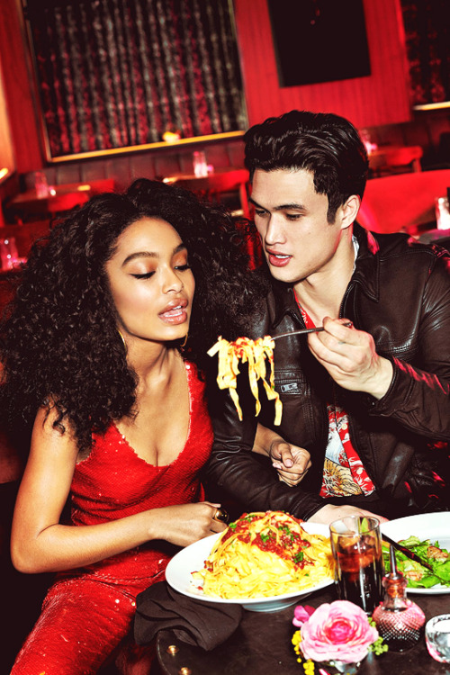 CHARLES MELTON, YARA SHAHIDIfor Cosmopolitan US (2019), ph. Eric Ray Davidson