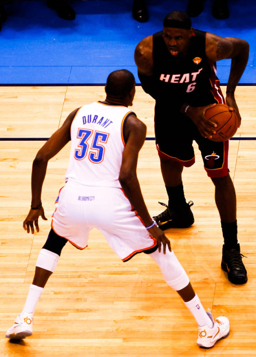 Kevin Durant and LeBron James 2012 NBA Finals