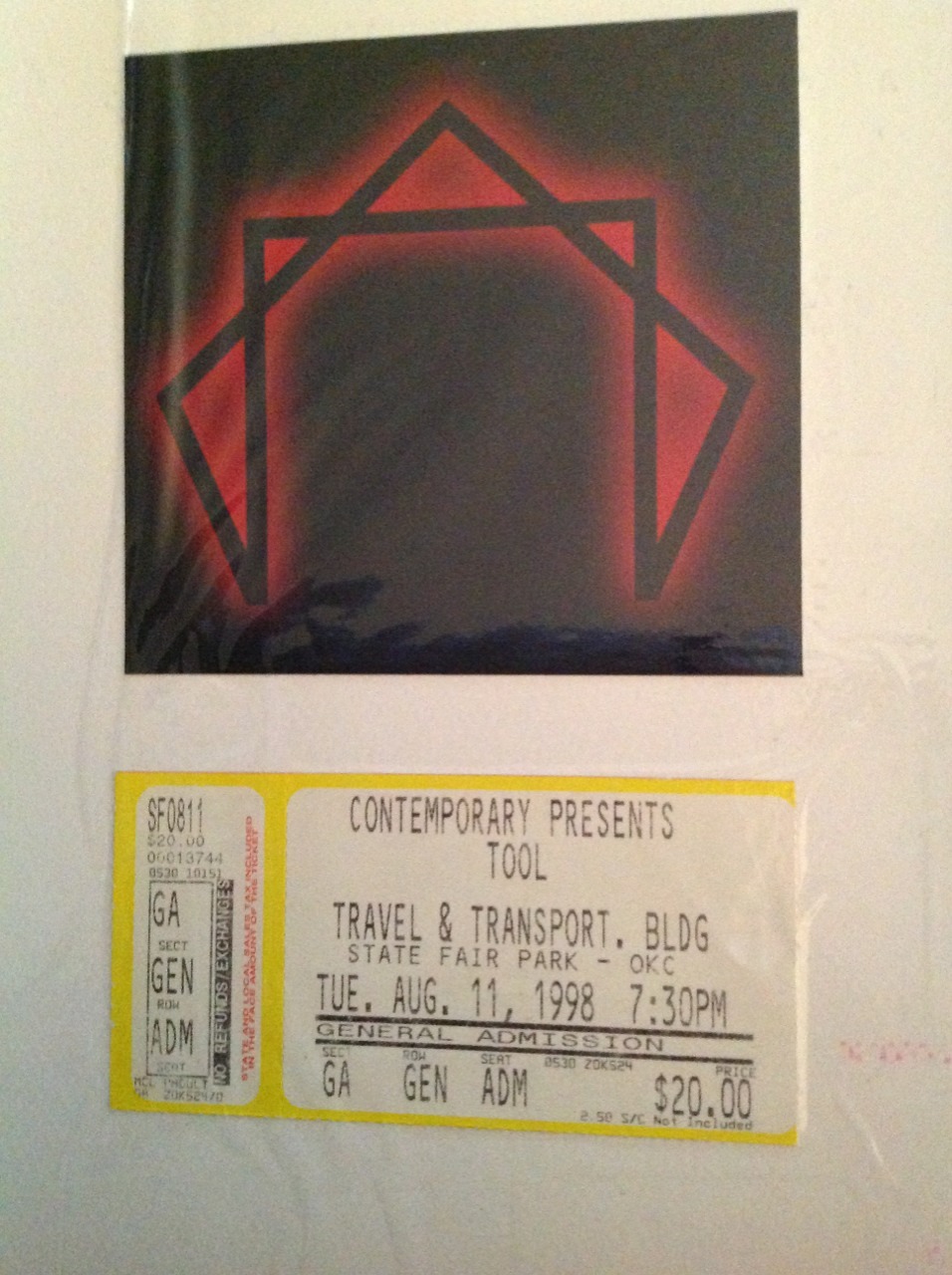 The first time i saw TOOL was in 1998 on the Aenima tour in OKC for 20 bucks&hellip;&hellip;&hellip;..