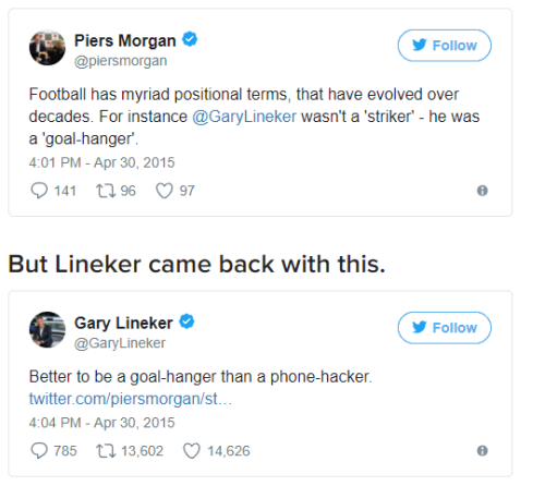 Porn photo A selection of the times Gary Lineker eviscerated