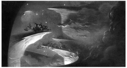 scurviesdisneyblog:Treasure Planet concept art by Michael Spooner