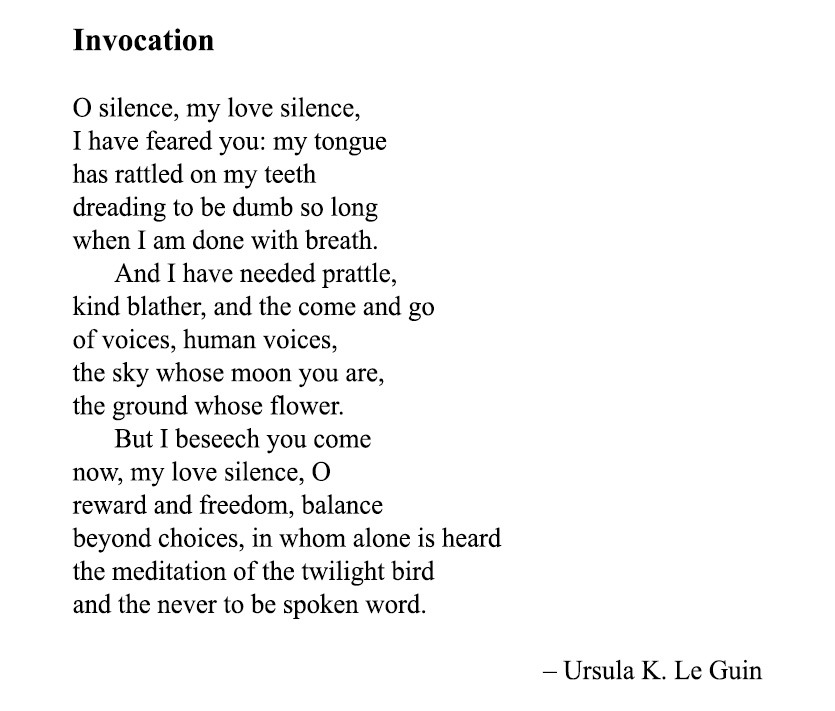 A previously unpublished Ursula K. Le Guin poem and how her poetry