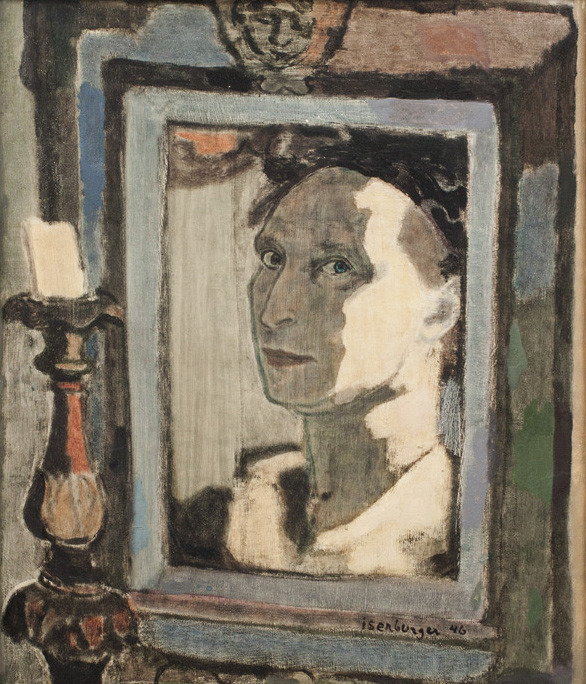 huariqueje:    Self Portrait    -       Eric Isenburger, 1946 German, 1902-1994