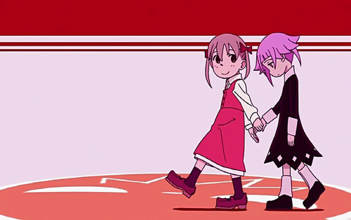 I would love to be like Maka but the most of the time I feel like Chrona  