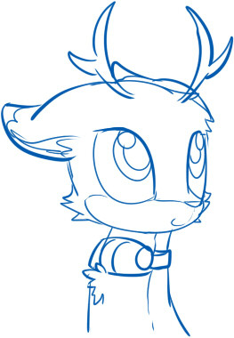 nekocolonthree:deer > goat  Lookit all da cute! ….aww, but be nice to the goat, too! ;w;
