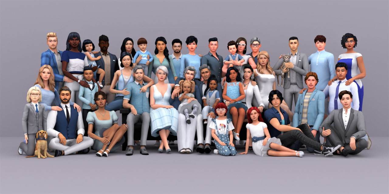 im such a sucker for big family pics : r/thesims