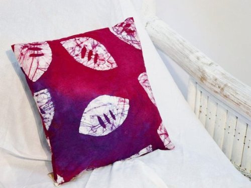 Purple and Pink Batik Pillow Cover //ShakadEcoLifestyle