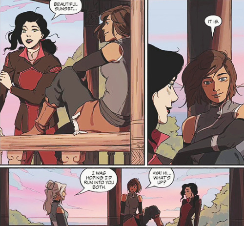 avatarparallels:KORRASAMI + Interrupted by the Gaang’s kids. 🙃