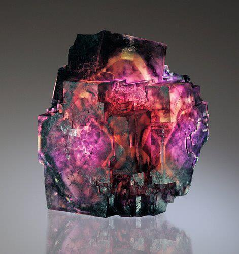 shine-on-benevolent-sun:One of the most beautiful Fluorite specimens i have laid my eyes upon