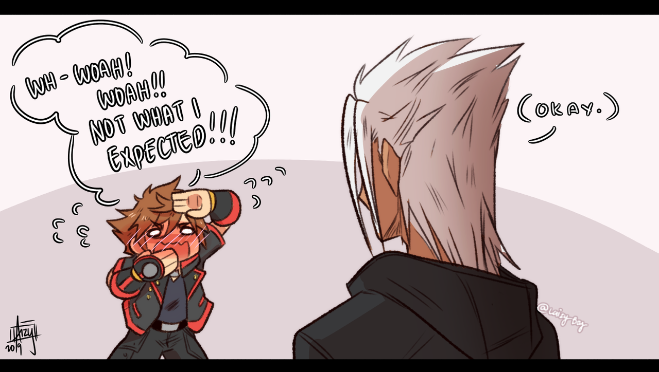laizy-boy:  Sora &amp; Y.Xehanort😂💕