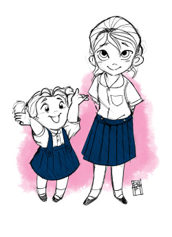 b4tekt:  Sisters in Thai’s student uniform  - Kindergarten - Elementary school - Junior High school - High school  Hope u like it :)  B4