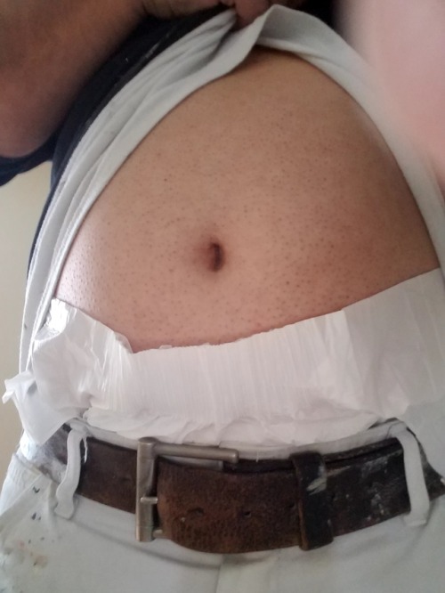 Diapered at work today