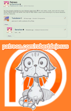 robertdejesus:  An adorable suggestion on DA to promote my Patreon. 
