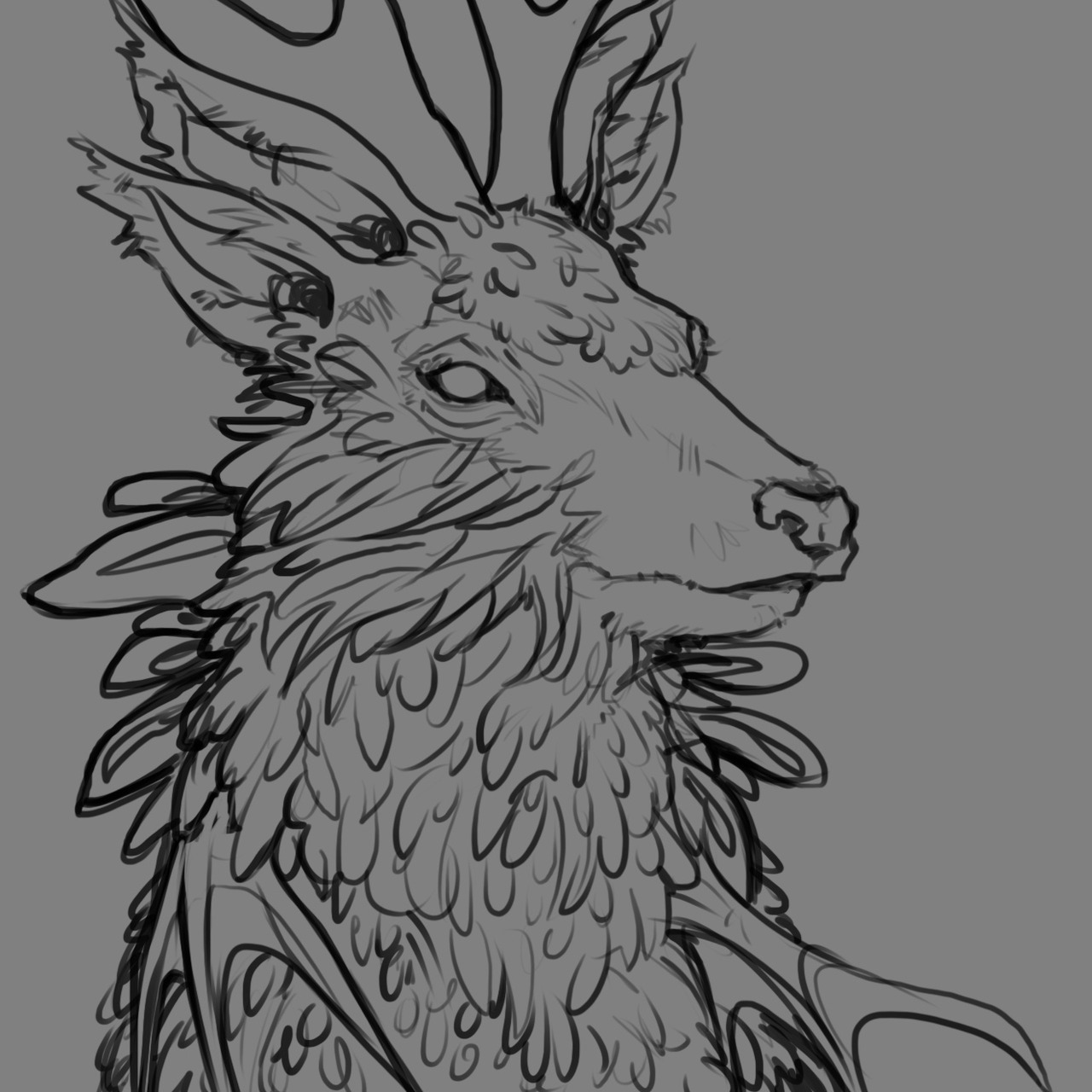 A patron requested mythological creatures for June so hopefully an Indrik counts.