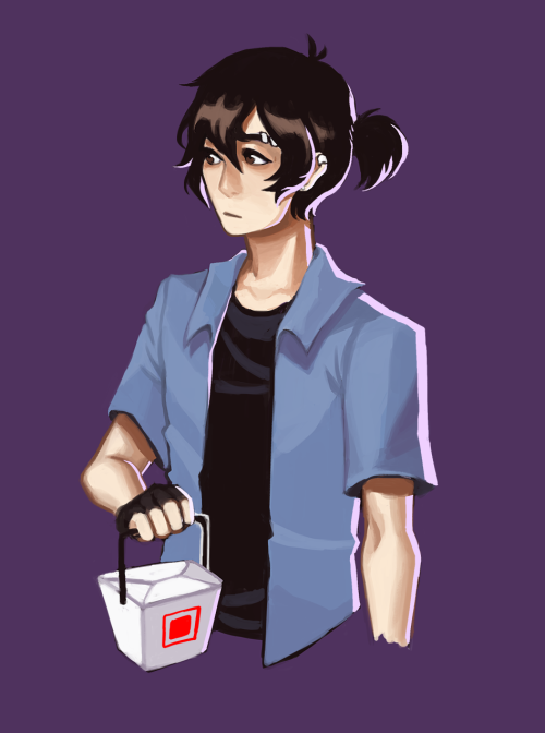 hanifish: college au keith where he’s also a chinese food delivery guy