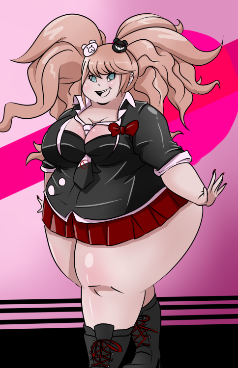 magicstraw:Cel-Shaded Commission for DebuLover of Junko Enoshima from DanganRonpa