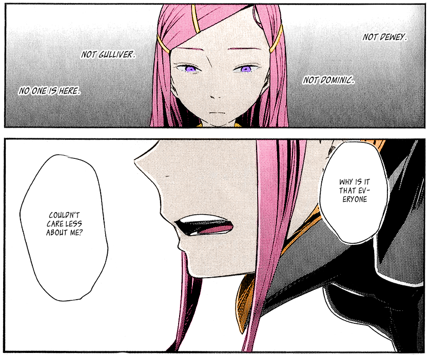 rachsaysmer:  “I’m always alone…” colors by me, scan by Kairi 
