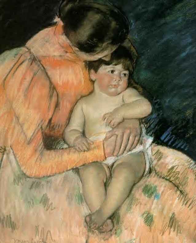 artauthority:  Mother and Child by Mary Cassatt, 1890. (Pushkin Museum of Fine Arts,