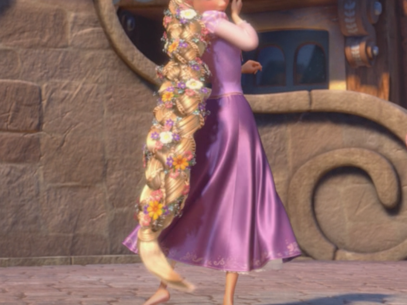 VIDEO - Rapunzel's blonde hair dance - RealRapunzels