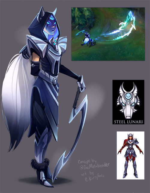 Steel Lunari Diana :D thx for the idea, @TheMetalbender! How about it, @ironstylus, @LeagueOfLegends