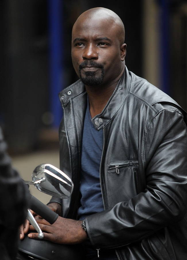 superheroesincolor:  Luke Cage (Mike Colter) in the set of Marvel’s A.K.A. Jessica