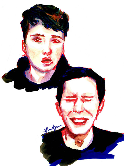 @danielhowell @amazingphil I present to you; marker on glossy paper, butchered by my scanner