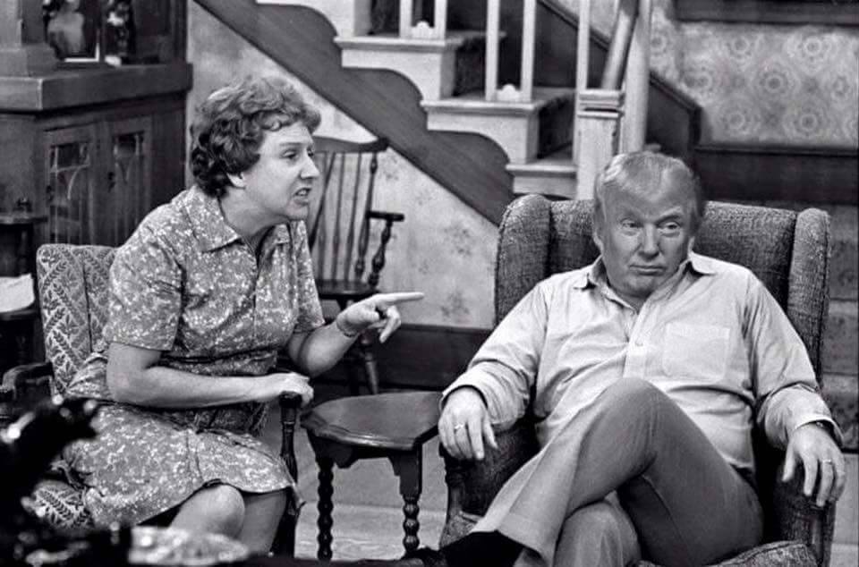 christiannightmares:Donald Trump as Archie Bunker is perfect (Found @Clarknt67;