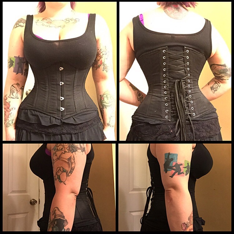  Leatherotics Handmade Cotton Corset for Men-Mens Corset Waist  Trainer with Cotton Back Laces for Tightening: Clothing, Shoes & Jewelry