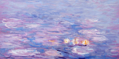 hirohamada:water lilies; claude monet