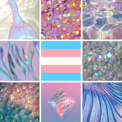 lgbt-mood: Transgender with holographic and mermaid themes for anon - mod Lior
