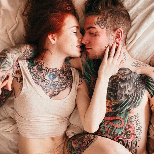 shinebrightlikeglory:#tattoo #couple #relationship Porn Photo Pics