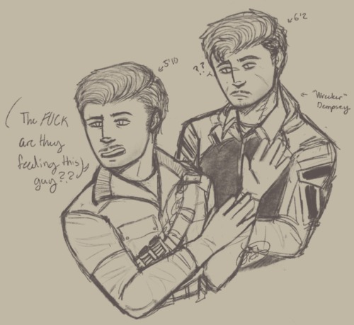 Decided To Doodle Dempsey Encountering Our Wrecker, Because The Thought Was Funny To Us